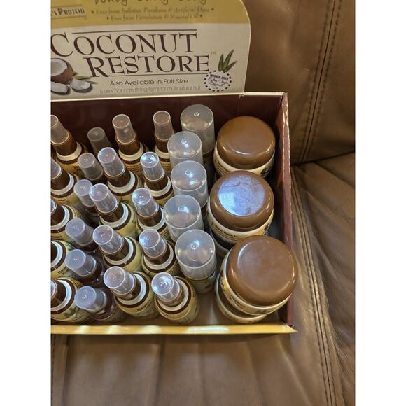 Nature’s Protein Coconut Restore Hair Care Display Set – Travel Size- Lot Of 30+ - Picture 3 of 11